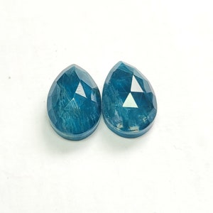 5 pies neon appetite gemstone, neon appetite rose cut cabochon,  pear shape back flat high quality loose gemstone