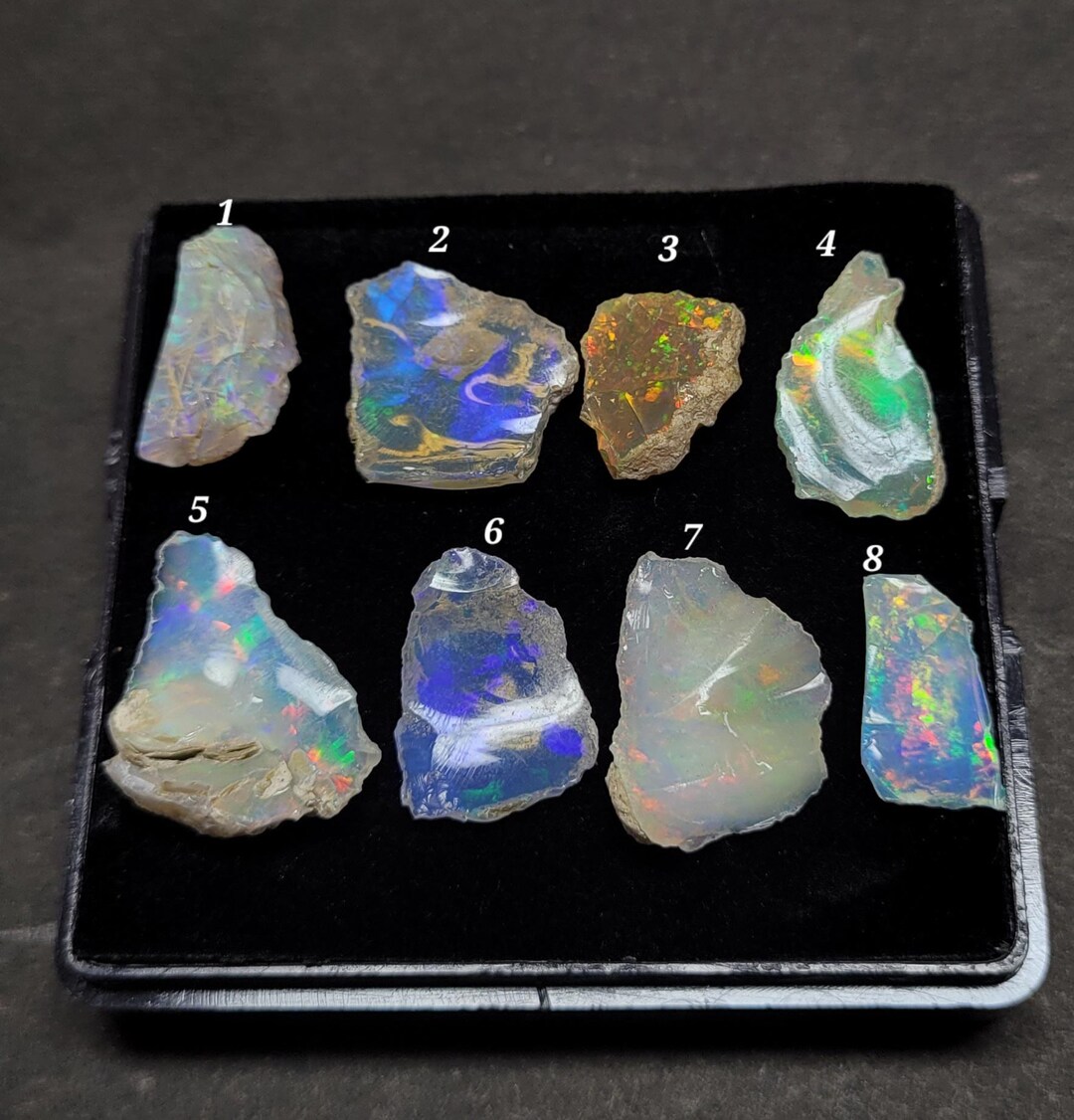 Ethiopian Opal Rough: Unshaped Rainbow Gemstone for Jewelry Making - Etsy