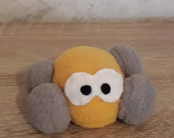 Peluche petite voiture jaune