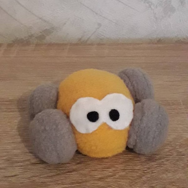 Peluche petite voiture jaune