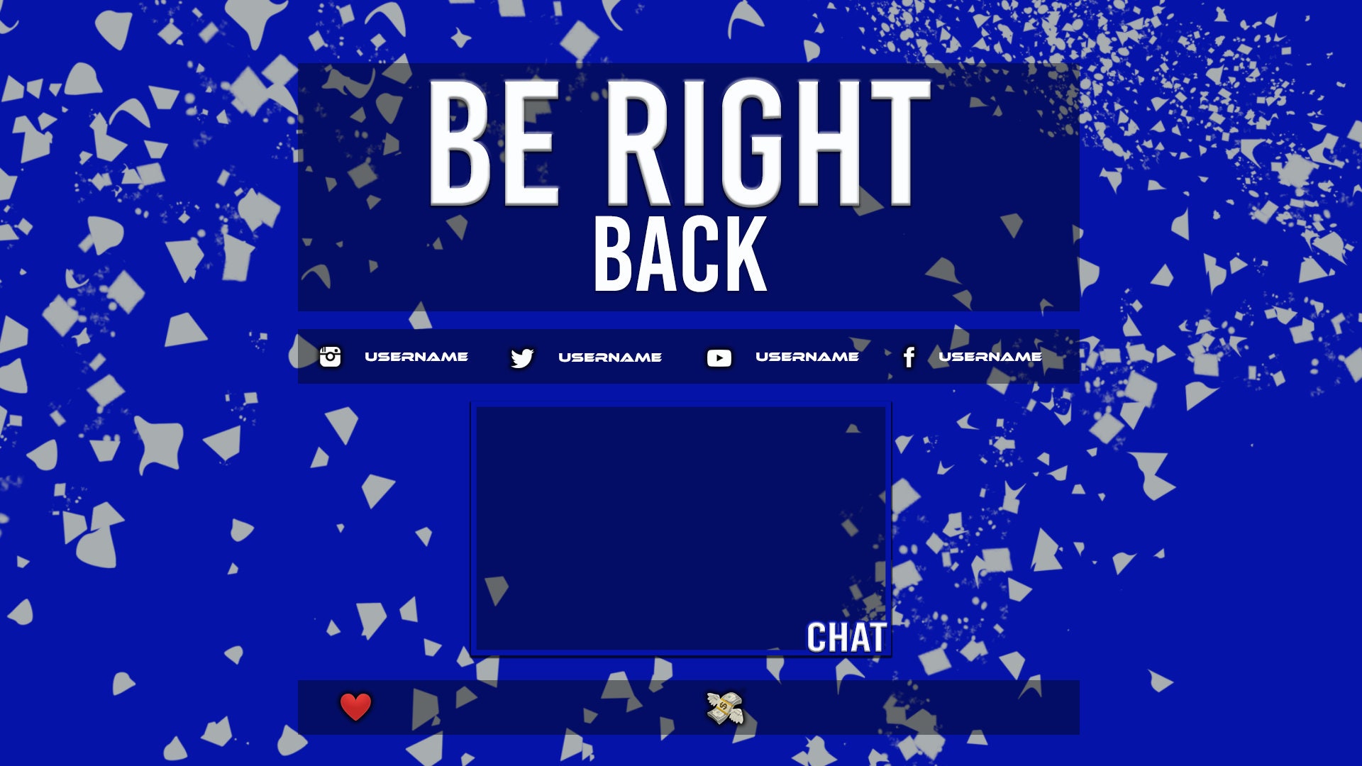 STREAM OVERLAYS Dispersion Theme (4 Scenes and Face Cam Frame) - Etsy