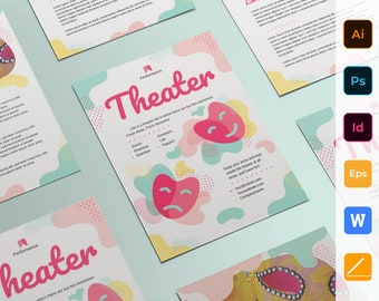 Theater Flyer Etsy