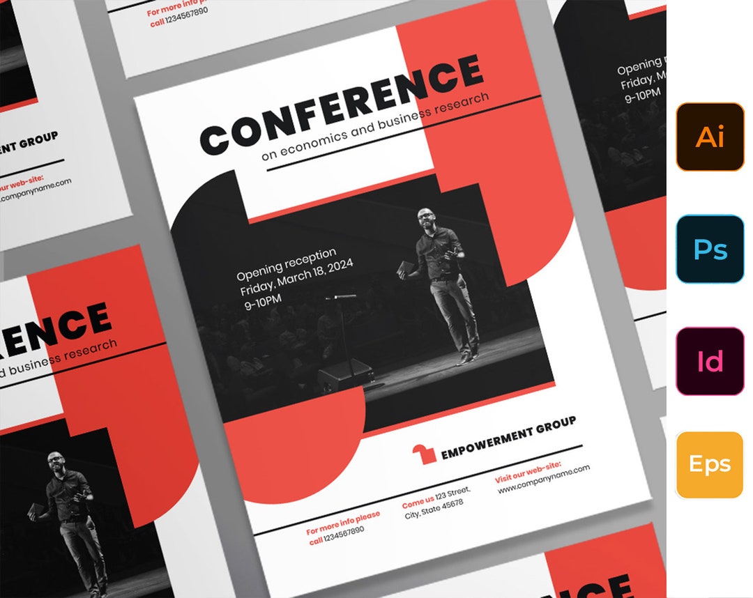 Conference Poster Template Instant Download, Editable Design Photoshop ...