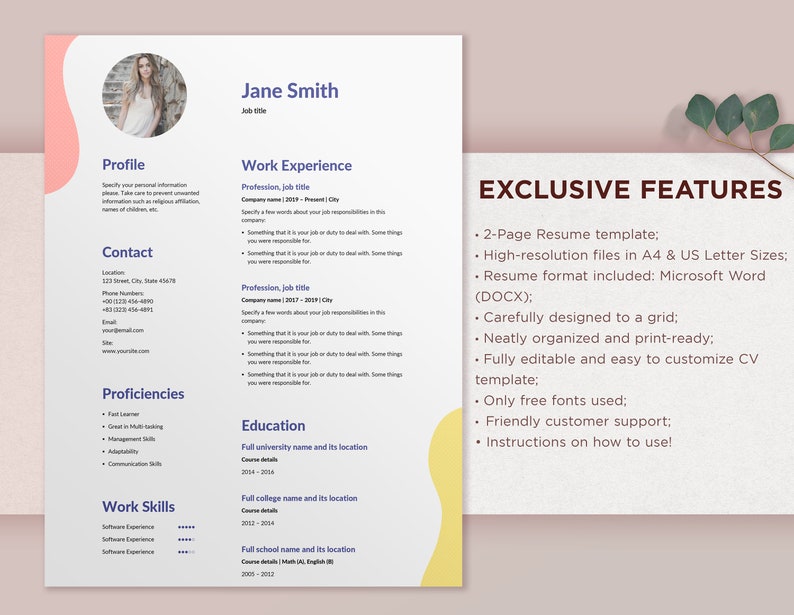 Ice Cream Maker Resume Template Word CV Template Simple, Resume