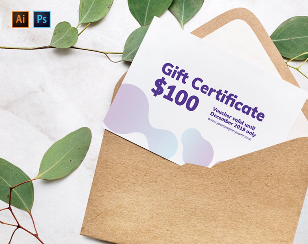 Cleaning Service Gift Certificate Digital Download Editable Etsy