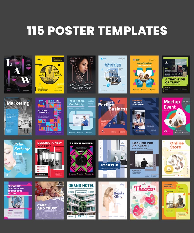 Flyer Template Bundle Photoshop Pages Word Printable - Etsy