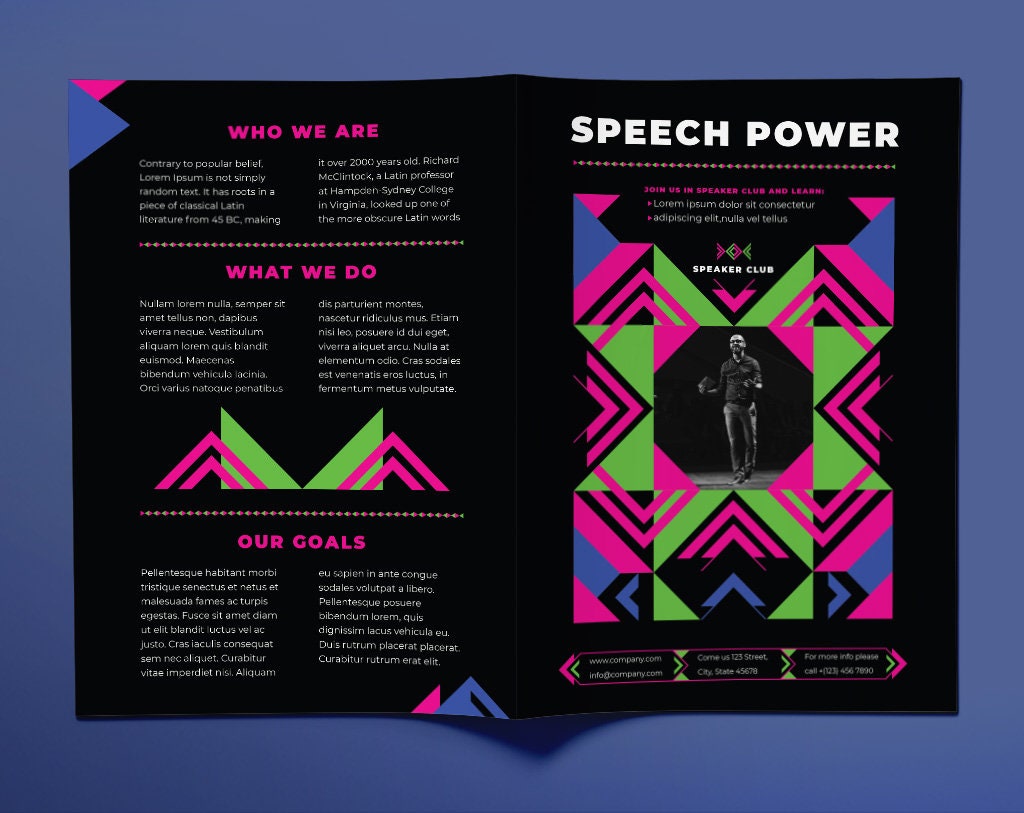 Speaker Print Pack Templates Instant Download Editable | Etsy