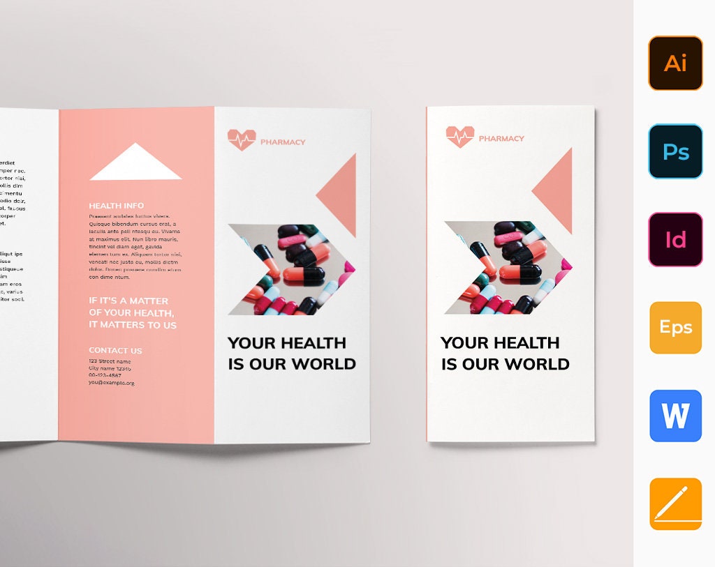 Trifold Brochure Template  Pharmacy Intended For Pharmacy Brochure Template Free