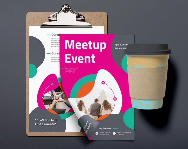 Meetup Event Flyer Template Instant Download Editable Etsy
