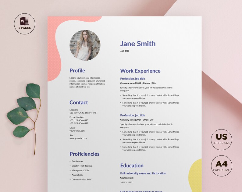 Ice Cream Maker Resume Template Word CV Template Simple, Resume