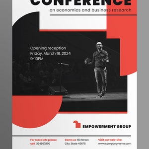 Conference Poster Template Instant Download, Editable Design Photoshop ...