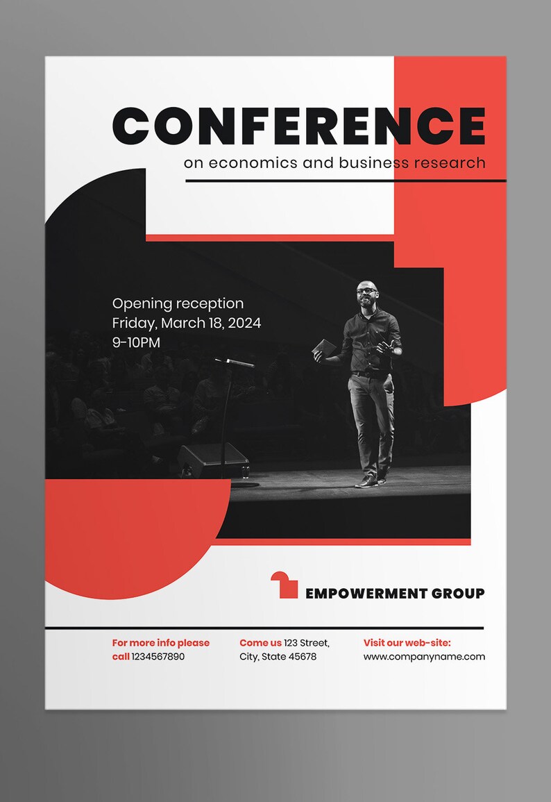 Conference Poster Template Instant Download, Editable Design Photoshop ...