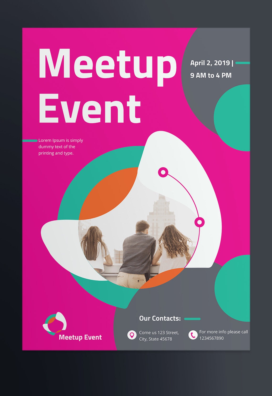 Meetup Event Poster Template Instant Download Editable Etsy