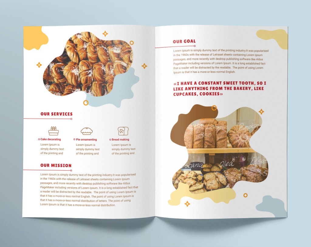 Bakery Print Pack Templates Instant Download Editable | Etsy