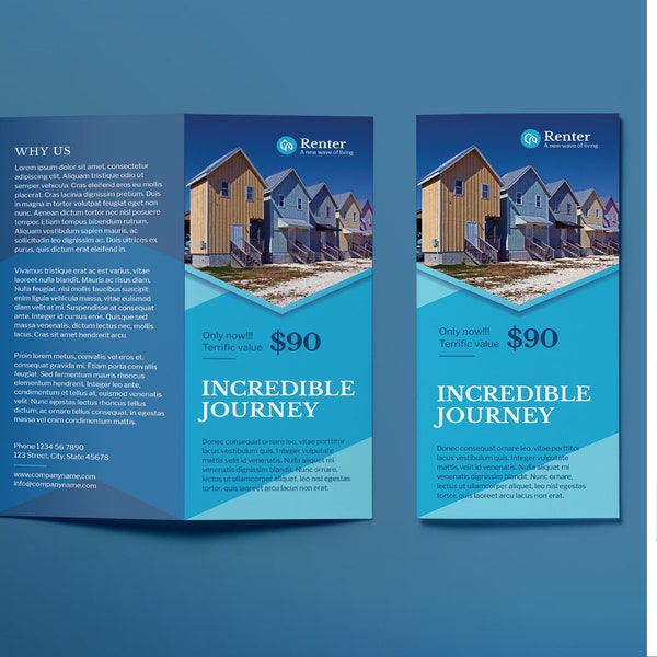Trifold Rental Brochure - Etsy