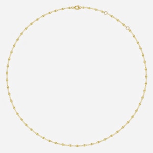14k Solid Gold Twinkle Chain Necklace, Simple Minimalist Necklace, Layered Necklace, Everyday Dainty Necklace, Adjustable Necklace image 2