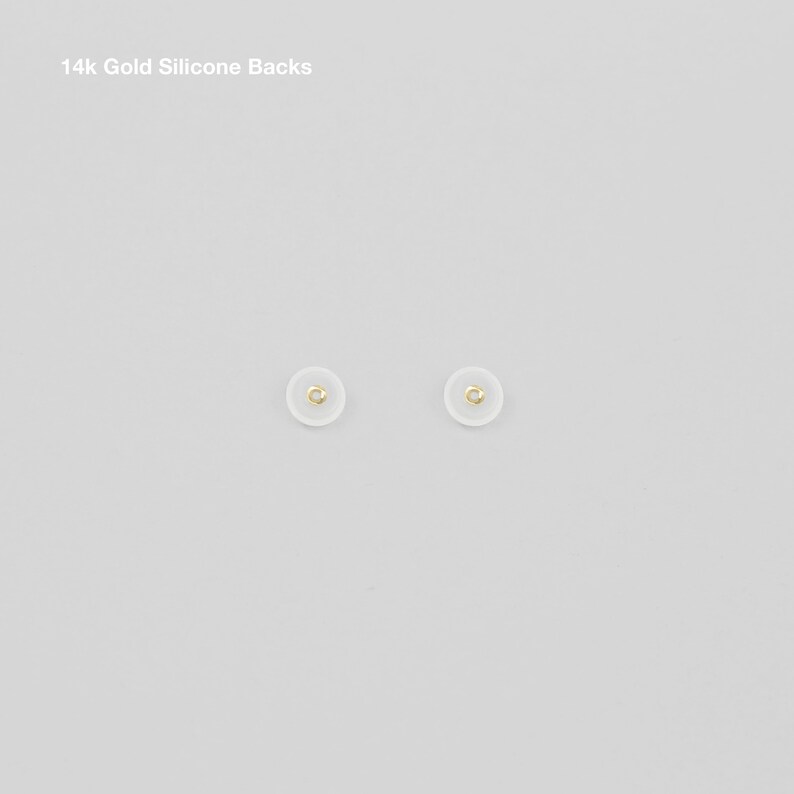 14k Solid Gold Tiny CZ Stud Earrings Small Gold Studs Tiny Clear CZ Stud Earrings Tiny Gold Earrings Dainty Earrings
