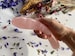 LARGE DUAL-SIZED Curved Crystal Wand Rose Quartz Wand dildo Yoni Shakti Wand - self-pleasure, couple gemstone massage 