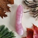 THE LARGE CURVED Rose quartz crystal Wand Yoni - gift for her gift for women Shakti rose quartz - Goddess Wand 