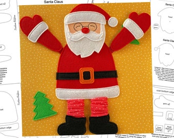 PDF, FCM, SVG Santa Claus Sewing Pattern + Instructions