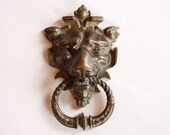 Antique Bronze Lion Head Door Knocker