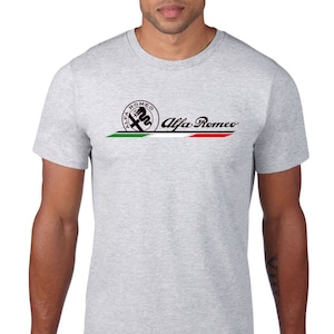 Alfa Romeo italian car logo shirt tshirt men