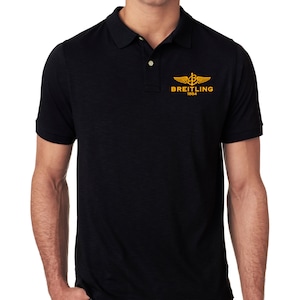BREITLING printed polo watch time shirt men