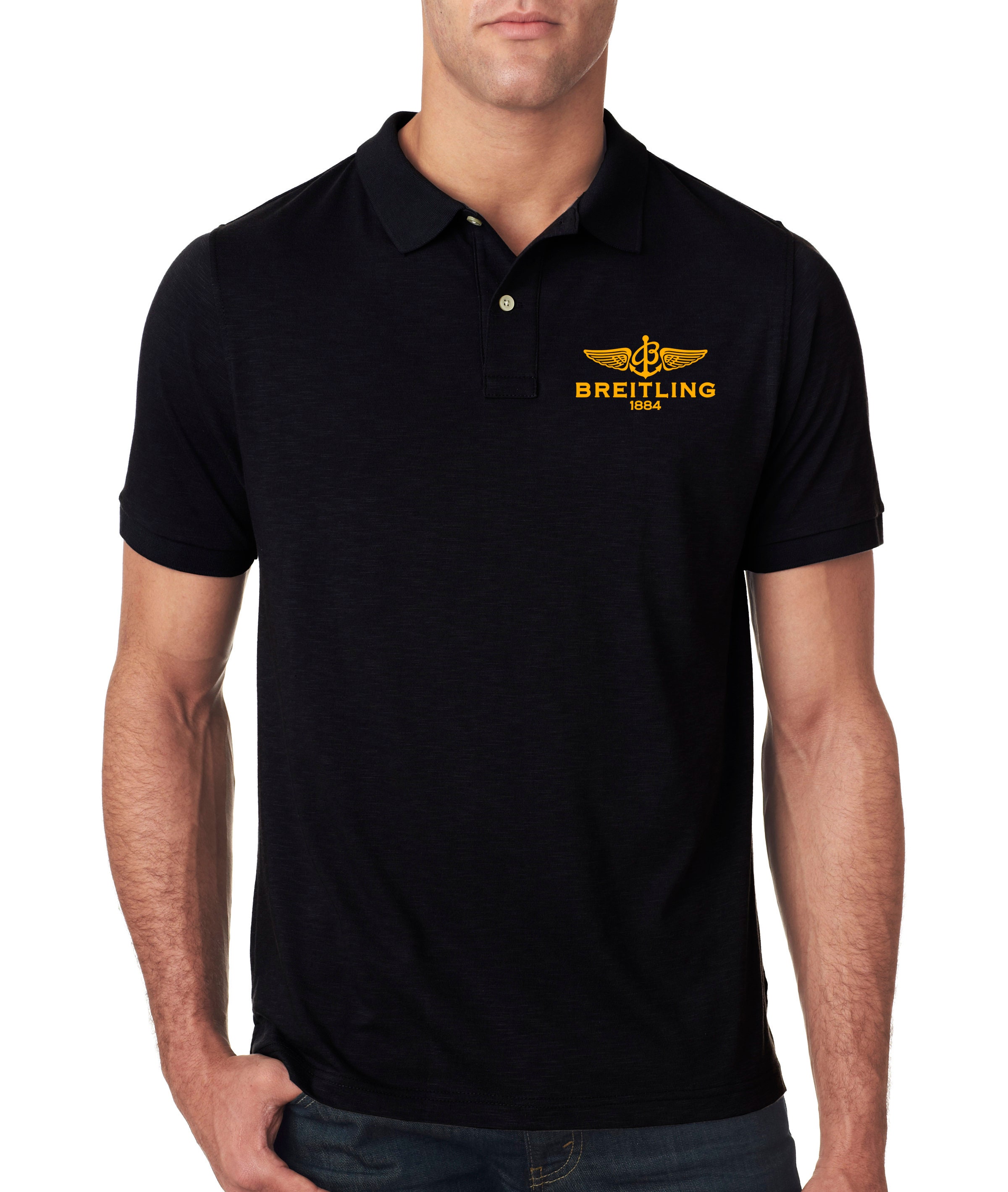 BREITLING Printed Polo Watch Time Shirt Men Etsy UK