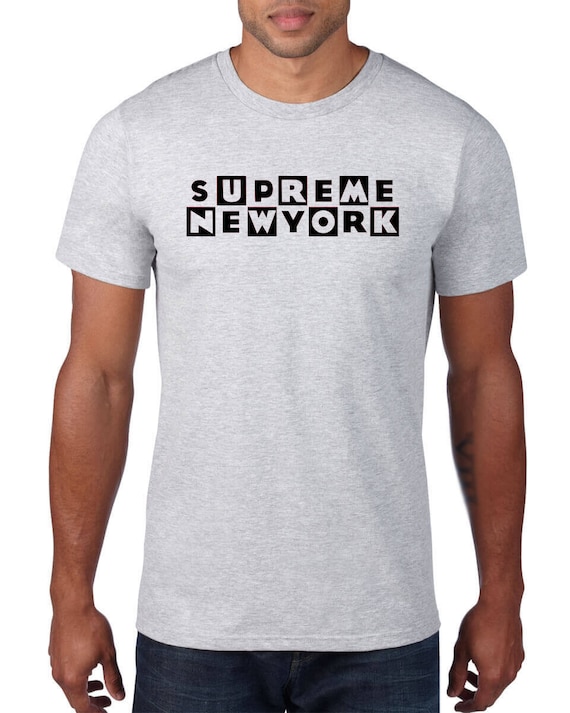 Supreme Printed Men Round Neck White T-Shirt - Buy Supreme Printed