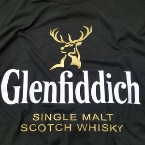 Glenfiddich single malt scotch whiskey whisky distillery alcohol blended shirt tshirt men