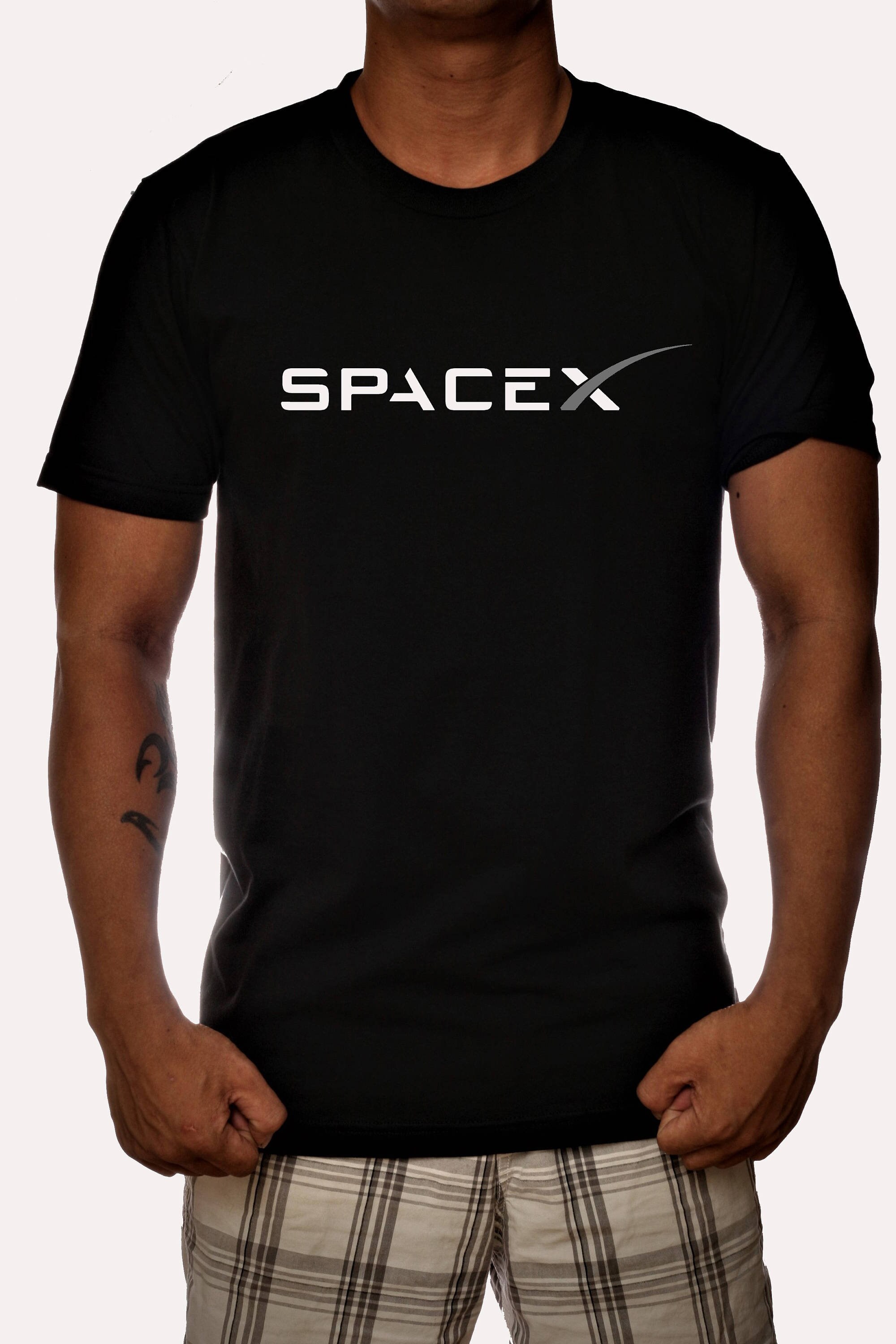 Spacex スペースX テスラ ロケット シャツ Tシャツ メンズ Spacex スペースX テスラ ロケット シャツ Tシャツ メンズ