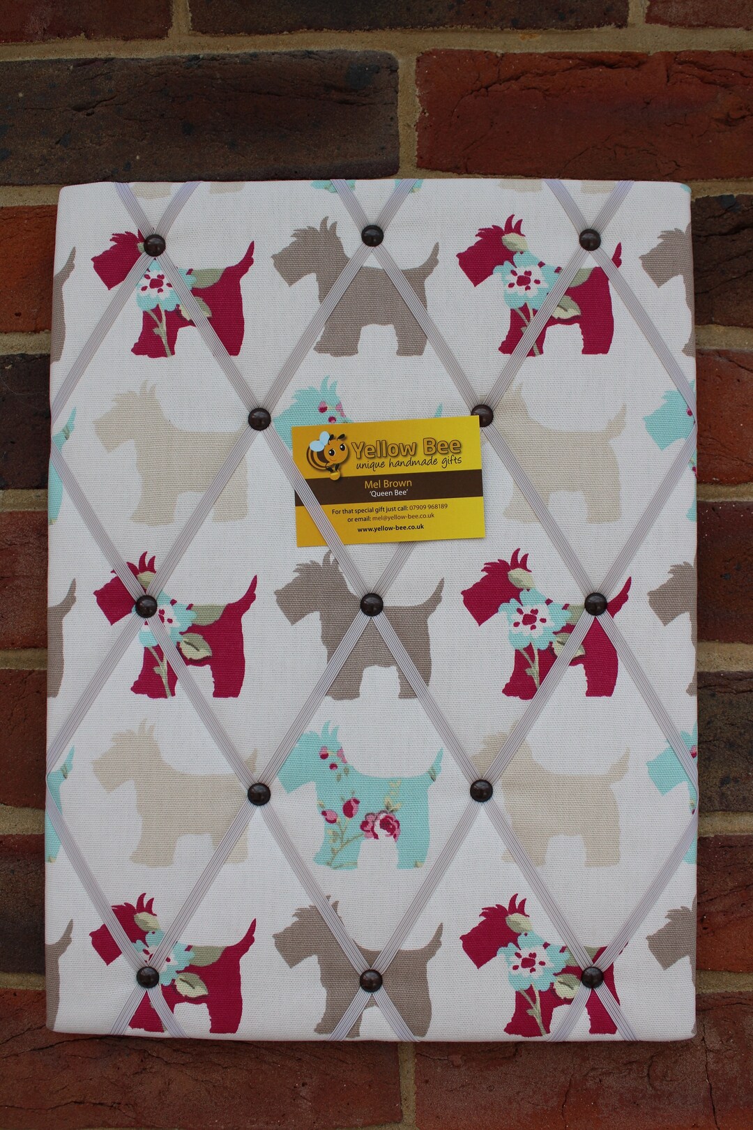 Scottie Dog Fabric Padded Memo Board Memory Board Scottie Dogs Etsy