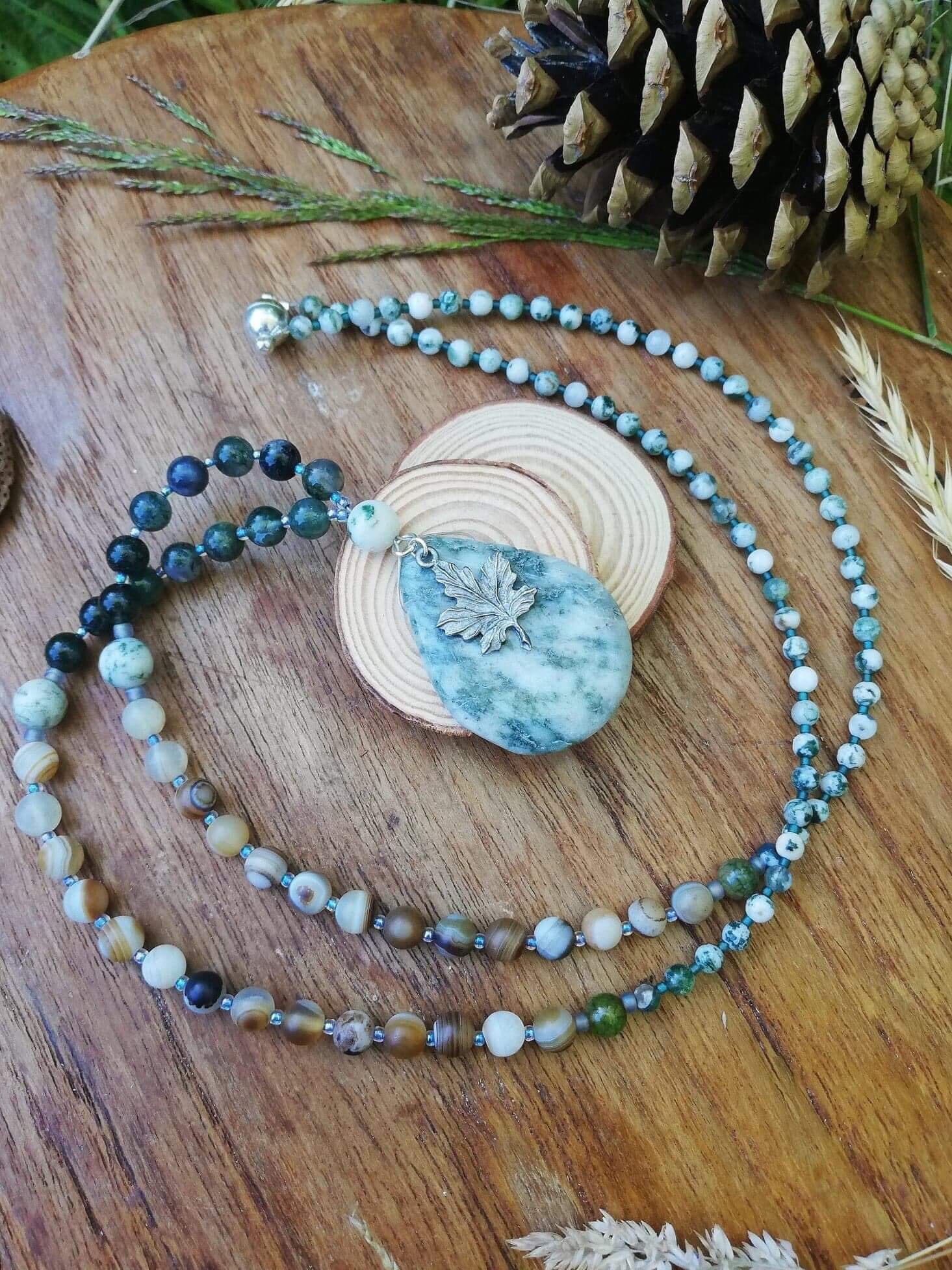 gemstone mala necklace