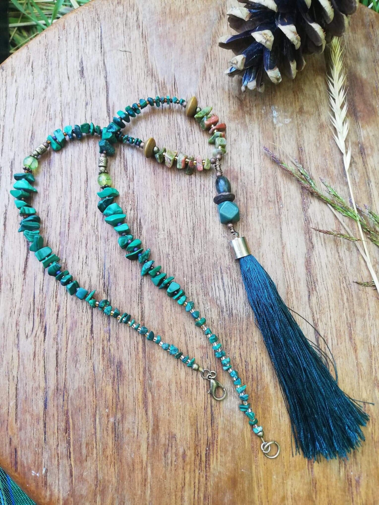 stainless steel chunky necklace