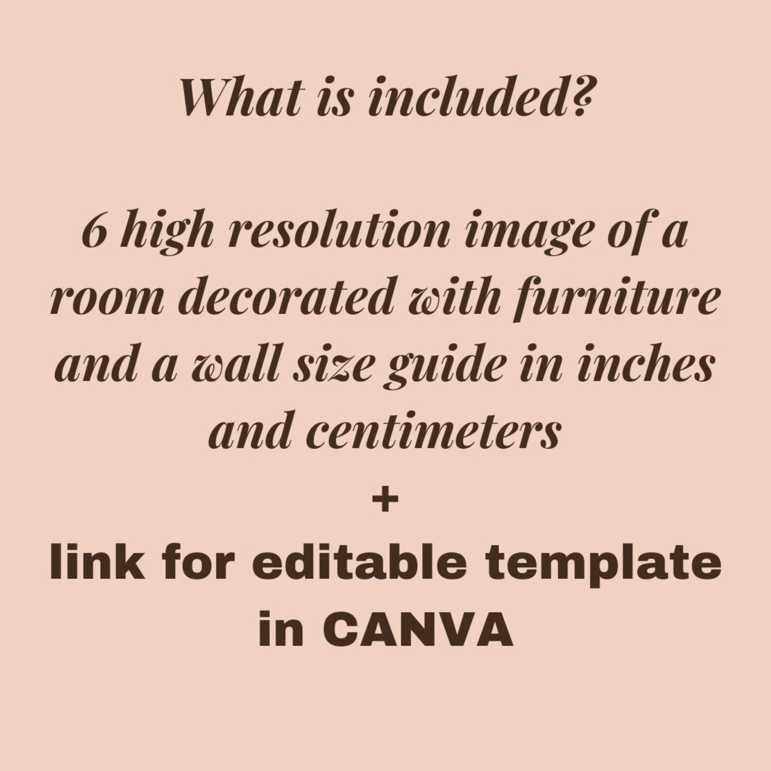 Wall Art Size Guide Canva Template Editable Photo Frame Sizes Print