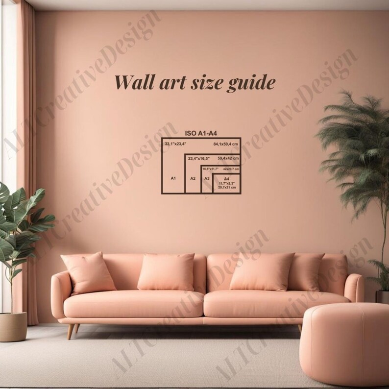 Wall Art Size Guide Photo Frame Sizes Print Size Guide Etsy UK
