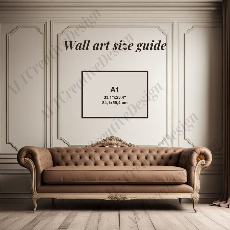 Wall Art Size Guide A0A5 Photo Frame Sizes Print Size Etsy Australia
