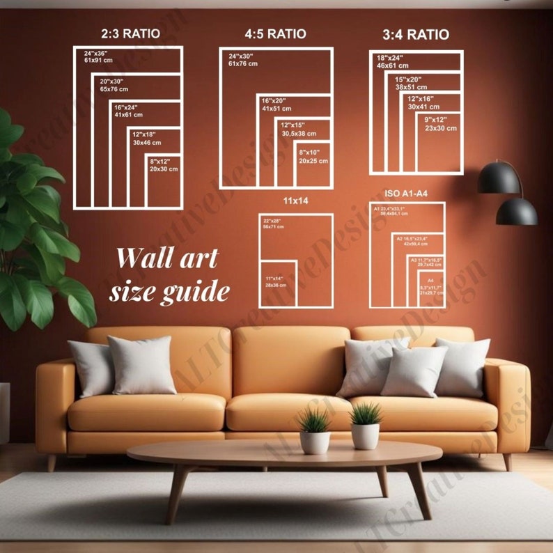 Wall Art Size Guide Photo Frame Sizes Print Size Guide Frame Size Guide