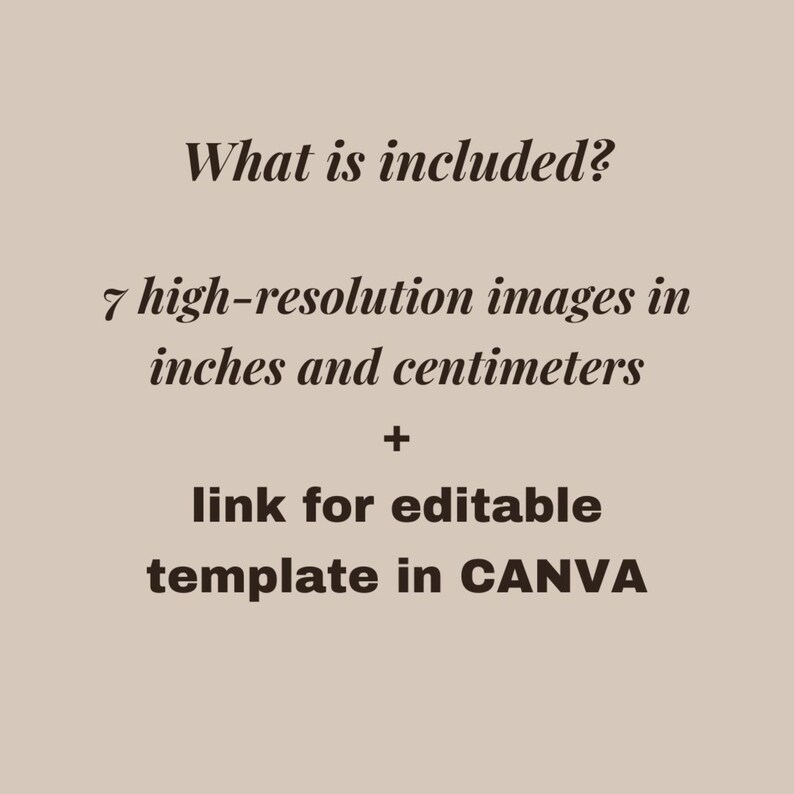 Wall Art Size Guide A0-A5 Canva Template Editable Photo Frame Sizes ...