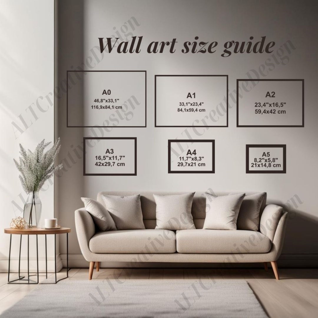 Wall Art Size Guide A0A5 Photo Frame Sizes Print Size Guide Frame Size Guide Canvas Sizes