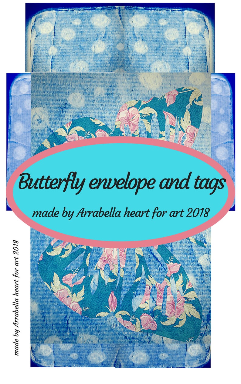 Butterfly Envelopes 4big and 4 Small Includes 5 PNG Pages Etsy UK