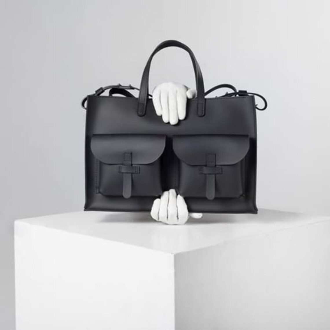 Women white leather briefcase Laptop messenger bag for men Etsy