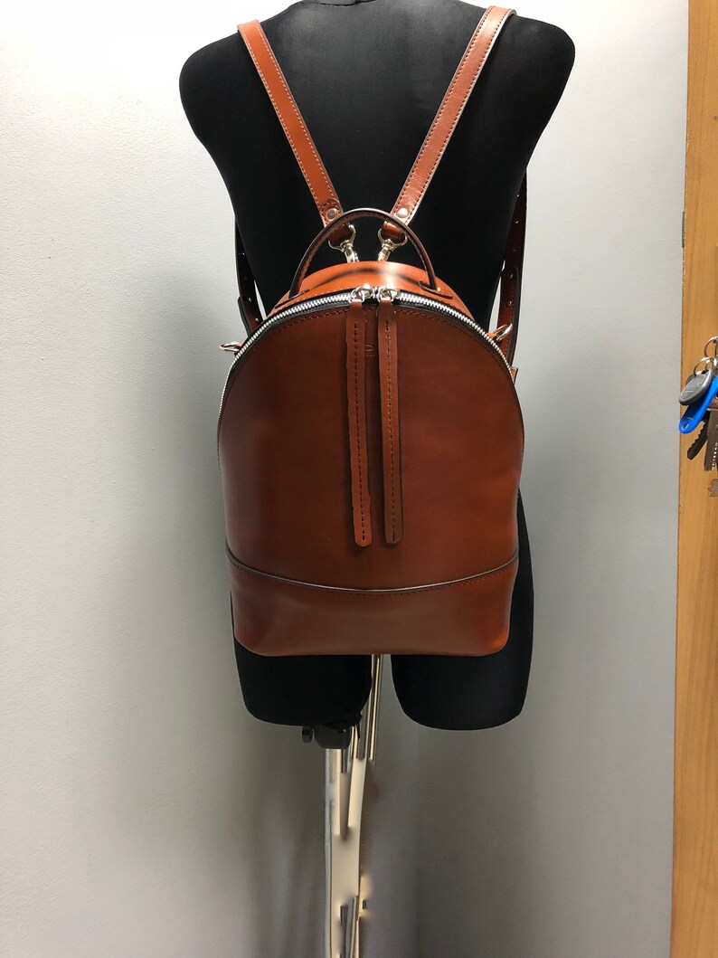 Mini Leather Backpack for Women Small Backpack Leather Bag Etsy