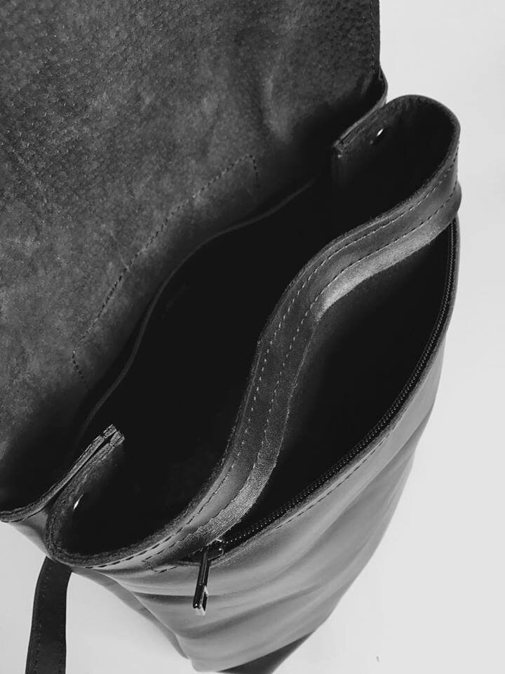 Women Black Leather Backpack Laptop Backpack Leather Etsy