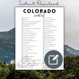 Bucket List Colorado Things to in Colorado Travel in Denver Colorado Map USA Travel Journal Printable Couples Travel Journal