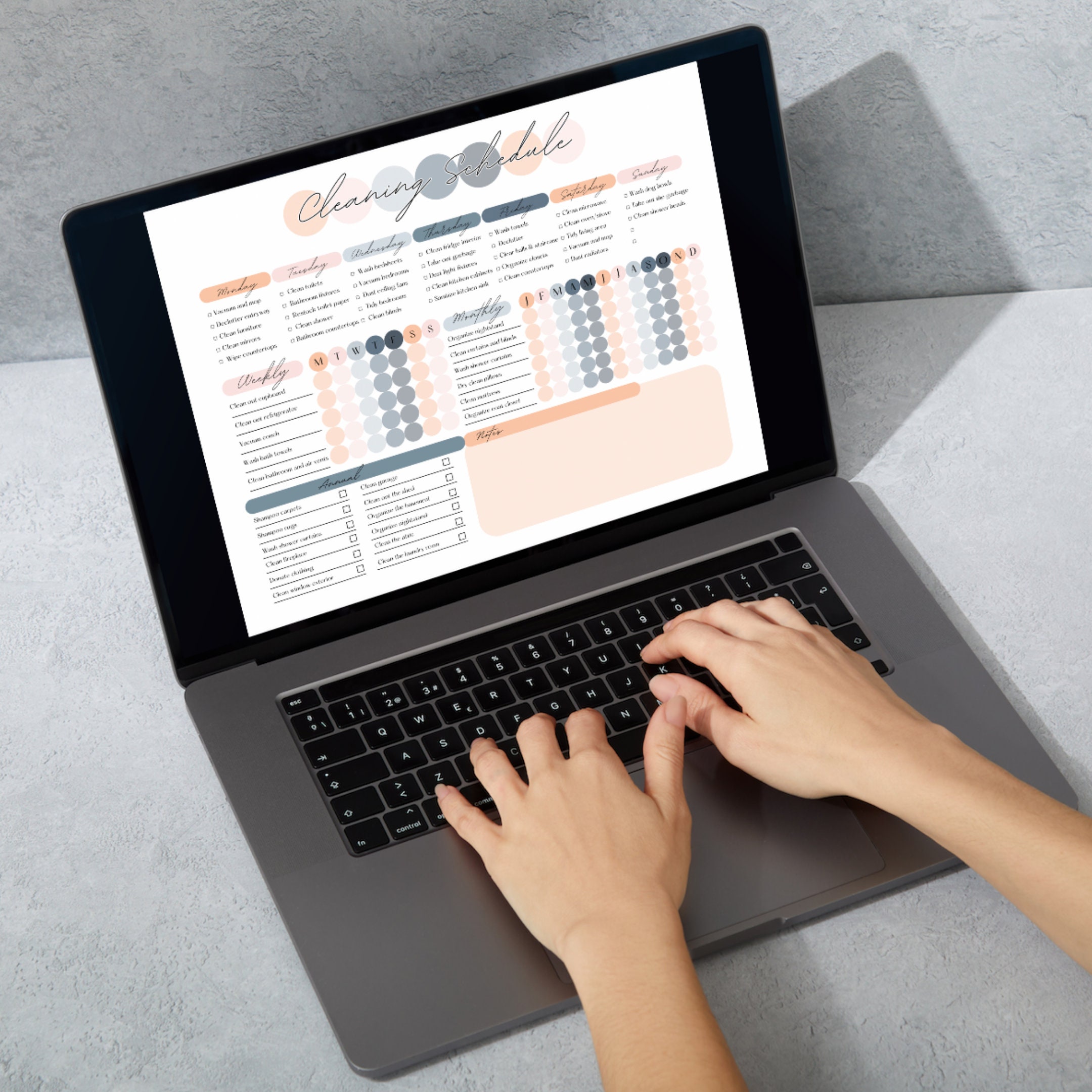 EDITABLE Cleaning Checklist Custom Cleaning Calendar and - Etsy Canada