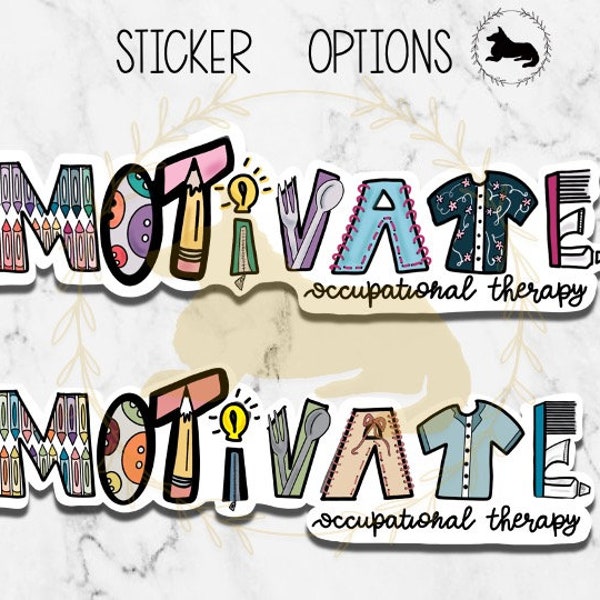 MOTIVATE Occupational Therapy Sticker