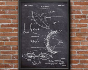 Optometry Patent Print Vintage Glasses Optical Lens Patent Poster Print, Optics art, Antique print, Wall Art Print, Home Decor, Home Decor