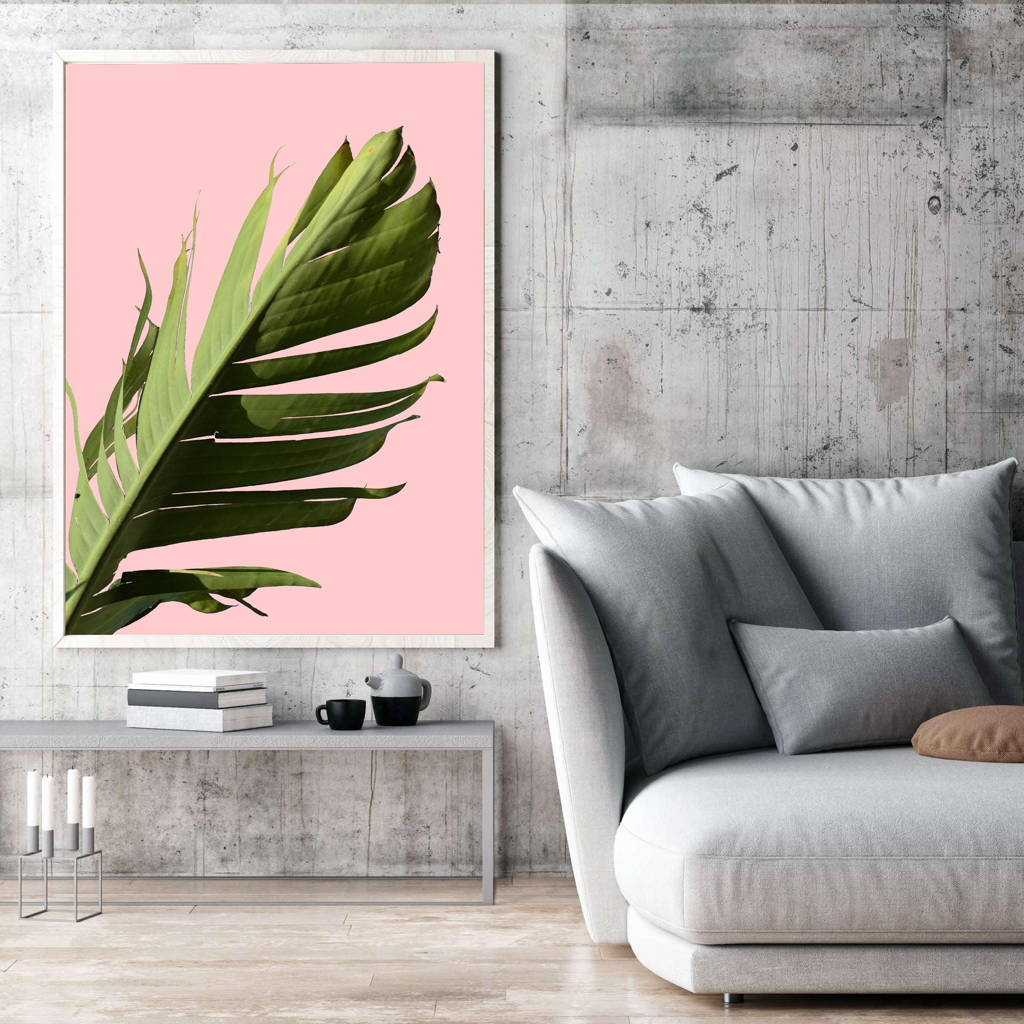 Banana Leaf Tropical Poster Banana Wall Art Decor Tropical - Etsy