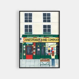 Shakespeare and Company Print - Paris Buchladen - Kostenloser Versand mit Sendungsverfolgung